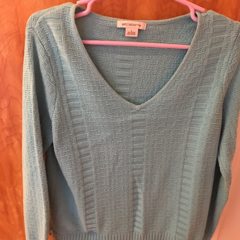 Liz Claiborne blue sweater